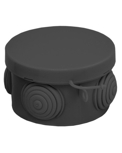 КМР-040-038 с крышкой (65х40) чёрная IP54 (plc-kmr-040-038-b). Коробка распределительная. EKF в Йошкар-Оле