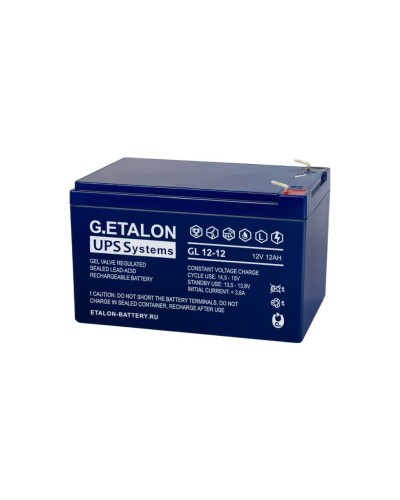 G.ETALON GL 12-12. Аккумулятор герметичный свинцово-кислотный. ETALON в Йошкар-Оле