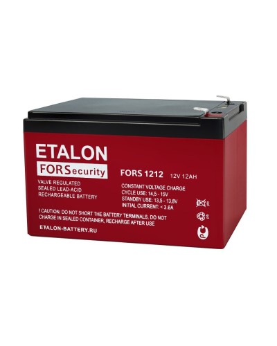 ETALON FORS 1212. Аккумулятор герметичный свинцово-кислотный. ETALON в Йошкар-Оле