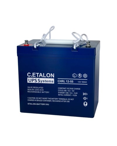 C.ETALON CHRL 12-55. Аккумулятор герметичный свинцово-кислотный. ETALON в Йошкар-Оле