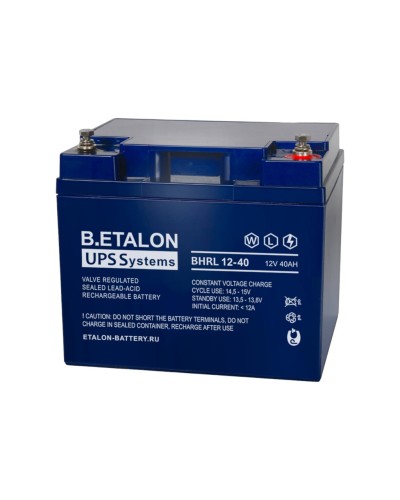 B.ETALON BHRL 12-40. Аккумулятор герметичный свинцово-кислотный. ETALON в Йошкар-Оле