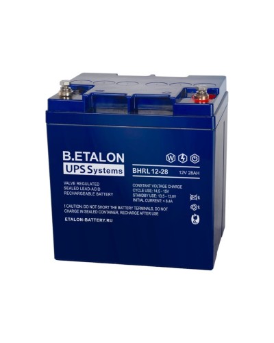 B.ETALON BHRL 12-28. Аккумулятор герметичный свинцово-кислотный. ETALON в Йошкар-Оле