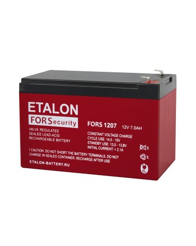 ETALON FORS 1207. Аккумулятор герметичный свинцово-кислотный. ETALON в Йошкар-Оле