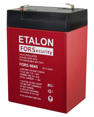 ETALON FORS 6045. Аккумулятор герметичный свинцово-кислотный. ETALON в Йошкар-Оле