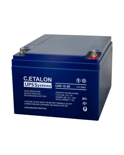 C.ETALON CHR 12-26. Аккумулятор герметичный свинцово-кислотный. ETALON в Йошкар-Оле