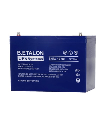 B.ETALON BHRL 12-90. Аккумулятор герметичный свинцово-кислотный. ETALON в Йошкар-Оле