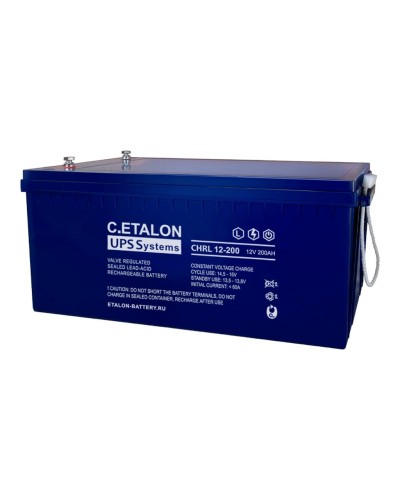 C.ETALON CHRL 12-200. Аккумулятор герметичный свинцово-кислотный. ETALON в Йошкар-Оле