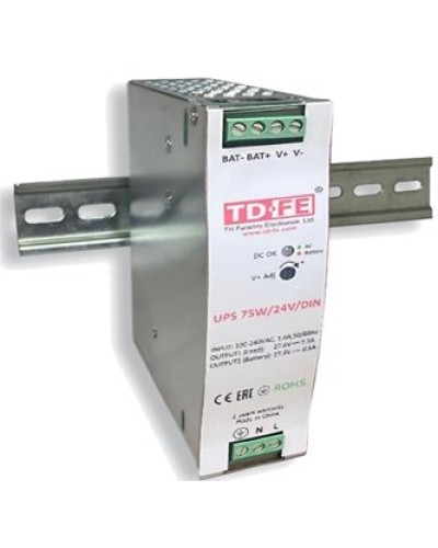 UPS 75W/24V/DIN. Блок бесперебойного питания. FARADAY в Йошкар-Оле