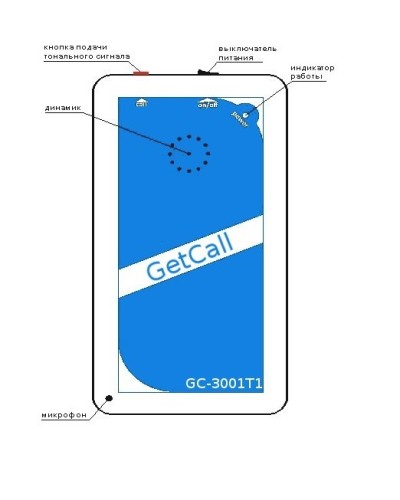 GC-3001T1. Переговорное устройство ремонтной связи. GETCALL в Йошкар-Оле