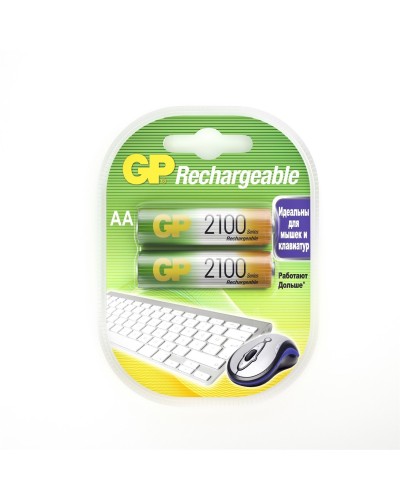 GP 210AAHC AA (GP 210AAHC-2DECRC2), упак. 2 шт.. Перезаряжаемые аккумуляторы. GP Batteries в Йошкар-Оле