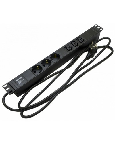 SHE19-3SH-3IEC-2.5EU. Блок розеток 19. Hyperline в Йошкар-Оле