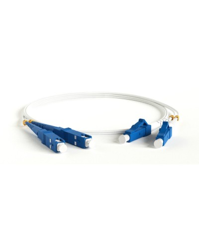 FC-D2-9A1-LC/UR-SC/UR-H-3M-LSZH-WH. Патч-корд волоконно-оптический LC-SC. Hyperline в Йошкар-Оле