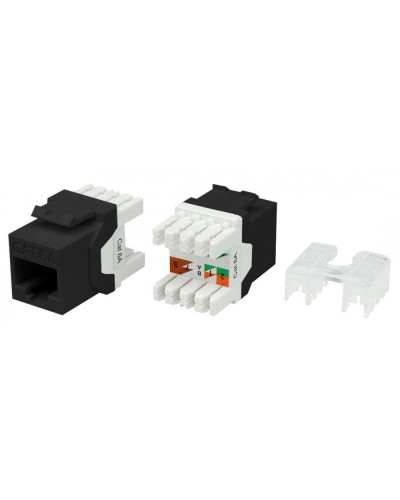KJ8-8P8C-C6A-180-BK. Вставка Keystone Jack RJ-45. Hyperline в Йошкар-Оле