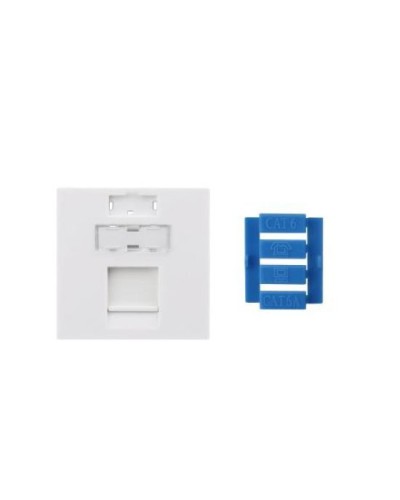 SIP3-1K-M45-45. Вставка 45x45 для 1 модуля Keystone Jack, со шторкой. Hyperline в Йошкар-Оле