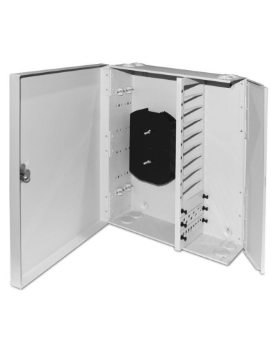 FO-WBX-12xSLT-W140H42-96UN-GY. Кросс оптический настенный. Hyperline в Йошкар-Оле