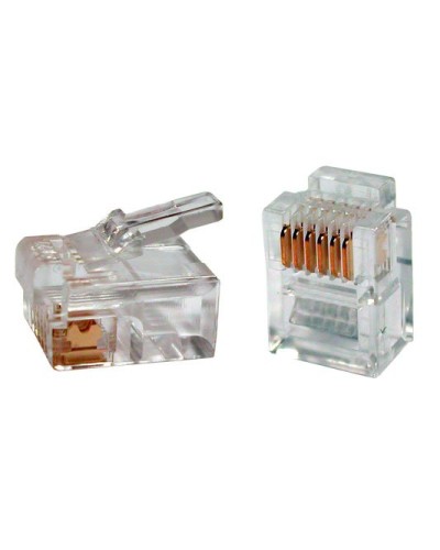 PLUG-6P6C-P-C2-100 (100 шт). Разъем RJ-12. Hyperline в Йошкар-Оле