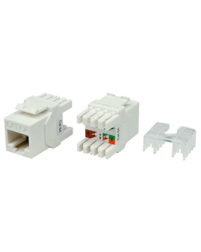 KJ8-8P8C-C6A-180-WH. Вставка Keystone Jack RJ-45. Hyperline в Йошкар-Оле