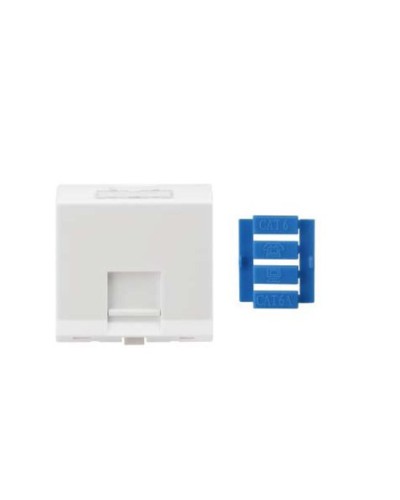 SIP3A-1K-M45-45. Вставка угловая 45x45 для 1 модуля Кeystone Jack, со шторками. Hyperline в Йошкар-Оле