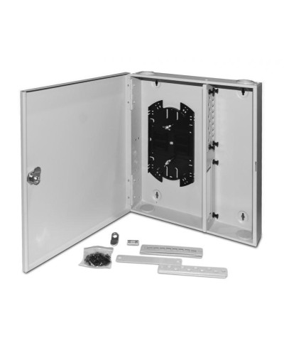 FO-WBX-4xSLT-W140H42-32UN-GY. Кросс оптический настенный. Hyperline в Йошкар-Оле