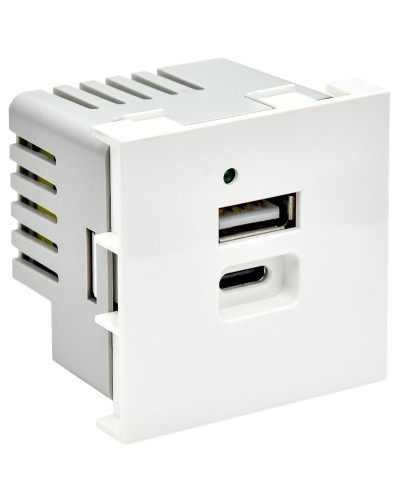 Розетка USB A+C 4,2А PRIMER РКЮ-25-40-П белый IEK (PR-KK40D-RU-0-2-AC-K01). Розетка USB. IEK в Йошкар-Оле