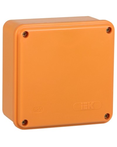 Коробка распаячная огнестойкая ПС 100х100х50 6P 4мм² IP44 гладкие стенки (UKF20-100-100-050-6-4-09). Коробка распаячная огнестойкая безгалогенная (HF). IEK в Йошкар-Оле