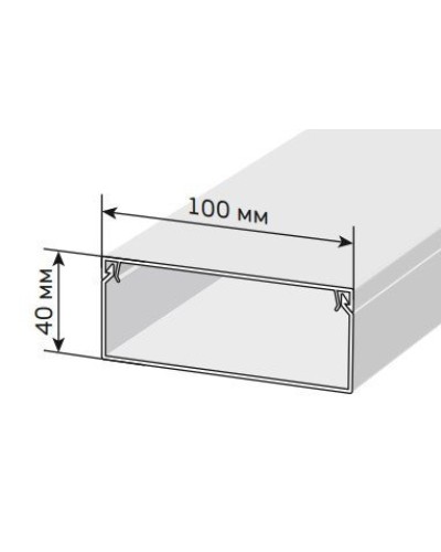 Короб 100х40 ЭЛЕКОР (CKK10-100-040-1-K01). Кабель-канал с двойным замком. IEK в Йошкар-Оле