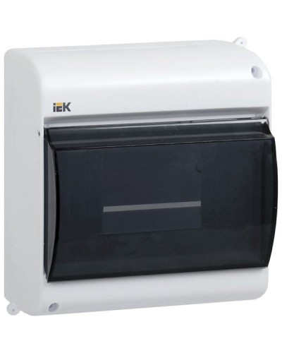 Корпус пластиковый КМПн 2/4 IP30 белый KREPTA 3 (MKP42-N-04-30-12). Щиток модульный с прозрачной дверцей, настенный. IEK в Йошкар-Оле