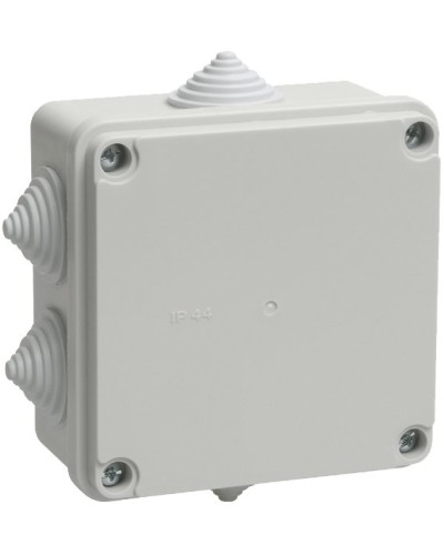 Коробка распаячная КМ41233 100х100х50 открытой проводки IP44 6 гермовводов серая (UKO11-100-100-050-K41-44). Коробка распаячная безгалогенная (HF). IEK в Йошкар-Оле