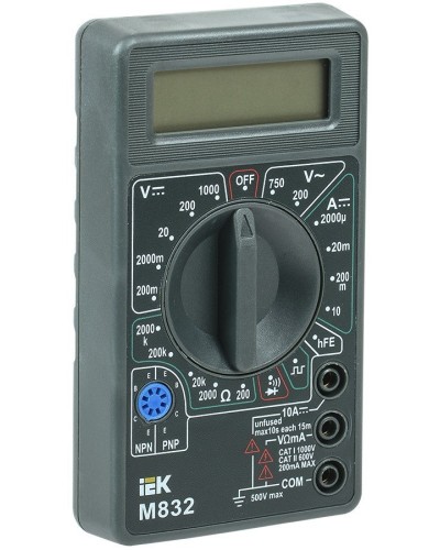 Мультиметр цифровой Universal M832 (TMD-2S-832). Мультиметр цифровой. IEK в Йошкар-Оле