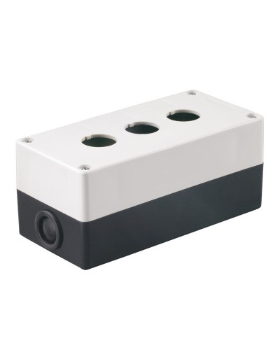Корпус КП103 для кнопок 3 места белый (BKP10-3-K01). Корпус для кнопочных постов. IEK в Йошкар-Оле