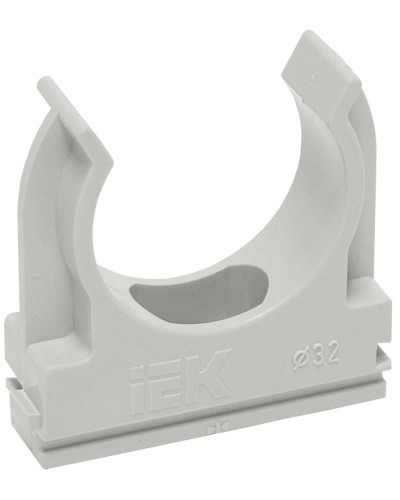 Держатель с защёлкой D25 серый ELASTA (100 шт) (CTA10D-CF25-K41-100). Держатель с защёлкой. IEK в Йошкар-Оле