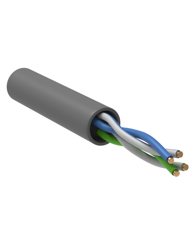GENERICA U/UTP 5E 24AWG 2PR PVC серый (BC1-C5E02-111-100-R-G). Кабель «витая пара» (LAN) для структурированных систем связи. IEK в Йошкар-Оле