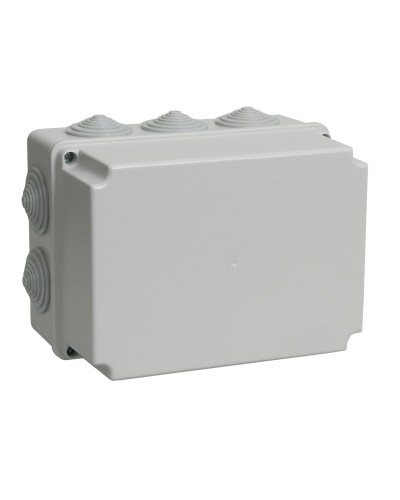 Коробка распаячная КМ41245 190х140х120 открытой проводки IP44 10 гермовводов серая (UKO10-190-140-120-K41-44). Коробка распаячная безгалогенная (HF). IEK в Йошкар-Оле