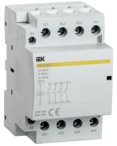 Контактор модульный КМ25-40М AC/DC (MKK21-25-40). Контактор модульный. IEK в Йошкар-Оле