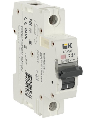M10N 1P C 32А 10кА ARMAT (AR-M10N-1-C032). Автоматический выключатель. IEK в Йошкар-Оле
