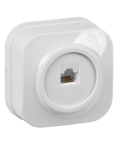 Розетка RJ45 кат.5E о/у РК10-ХБ белый IEK GLORY (EKH10-K01). Розетка компьютерная. IEK в Йошкар-Оле