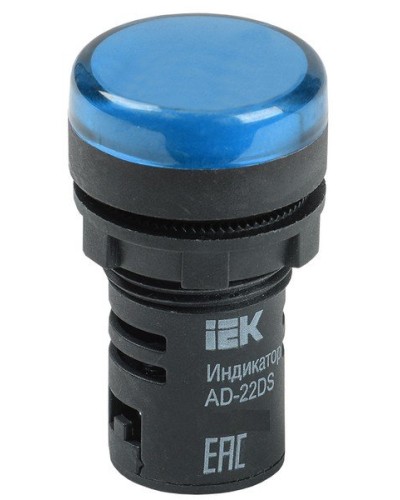 Лампа AD22DS (LED)матрица D22мм синий 230В (BLS10-ADDS-230-K07). Светосигнальный индикатор. IEK в Йошкар-Оле