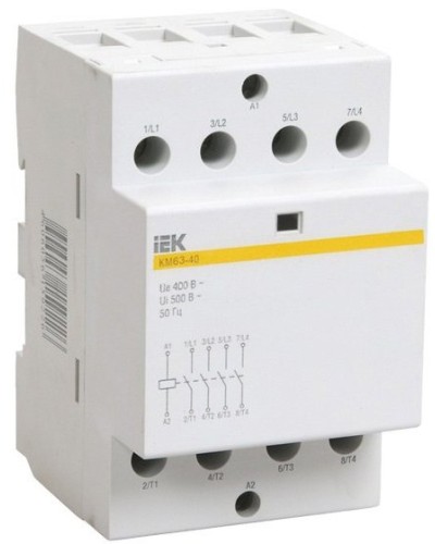 Контактор модульный КМ63-40 AC/DC (MKK21-63-40). Контактор модульный. IEK в Йошкар-Оле