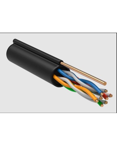 GENERICA U/UTP 5E 24AWG 4PR LDPE трос черный (BC3-C5E04-159-305-R-G). Кабель «витая пара» (LAN) для структурированных систем связи. IEK в Йошкар-Оле