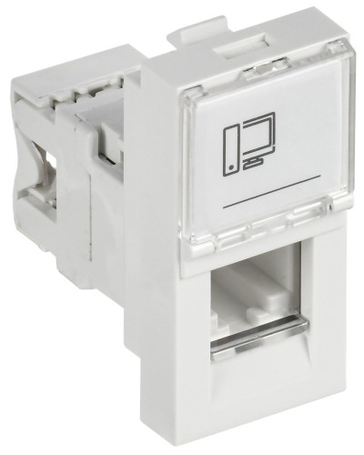 Розетка RJ45 кат.6 PRIMER РКИ-10-00-П-6 белый IEK (PR-KK40D-RI-0-1-C06U-K01). Розетка RJ-45. IEK в Йошкар-Оле