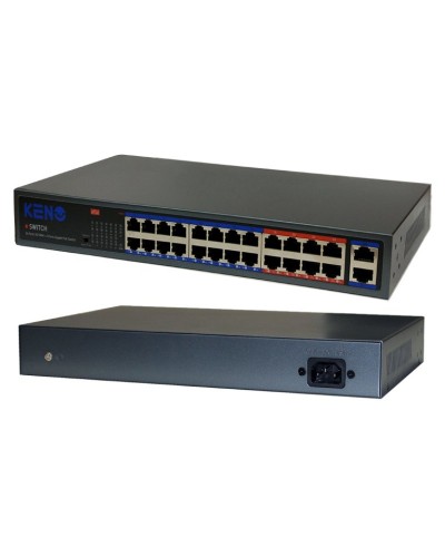 KN-SW2402POE+. Коммутатор с питанием по PoE. KENO в Йошкар-Оле