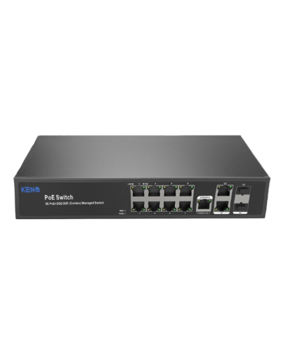 KN-SW802SFP/M2. Коммутатор с питанием по PoE. KENO в Йошкар-Оле