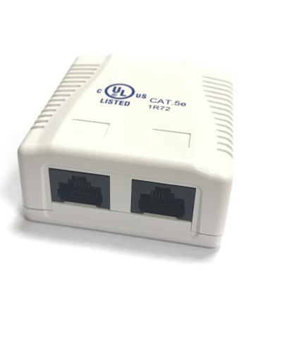 RJ-45-2 (8P8C) CAT5e, 2 выхода (LISTED) компьютерная розетка: Розетка компьютерная 2 выхода в Йошкар-Оле