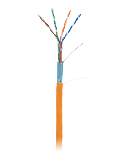 F/UTP 4pair, Cat5e, In, LSZH (EC-UF004-5E-LSZH-OR). Кабель «витая пара» (LAN) для структурированных систем связи. NETLAN в Йошкар-Оле