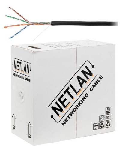 U/UTP 4pair, Cat5e, Out, PE, CCA (CCA-UU004-5E-PE-BK) . Кабель «витая пара» (LAN) для структурированных систем связи. NETLAN в Йошкар-Оле