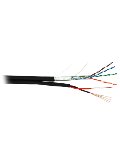 F/UTP 4pair, Cat5e, Out, PVC+PWR (EC-UF004-5E-PC150-PE-BK). Кабель «витая пара» (LAN) для структурированных систем связи. NETLAN в Йошкар-Оле