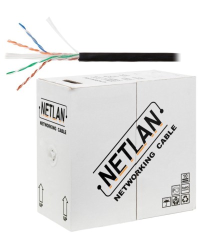 U/UTP 4pair, Cat6, Solid, Out, PE (EC-UU004-6-PE-BK). Кабель «витая пара» (LAN) для структурированных систем связи. NETLAN в Йошкар-Оле