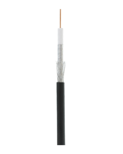 RG-6 CCS, Out, PE (EC-C2-32123B-BK-3). Кабель коаксиальный омедненный. NETLAN в Йошкар-Оле