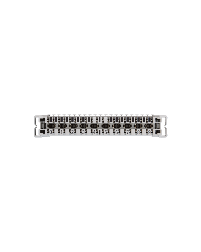 NMC-PL10-CU-10 (10 шт). Плинт неразмыкаемый, (0...9), крепление под кронштейн и круглые направляющие. NIKOMAX в Йошкар-Оле