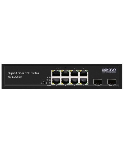 SW-80802(150W). Промышленный PoE коммутатор Gigabit Ethernet на 10 портов. OSNOVO в Йошкар-Оле
